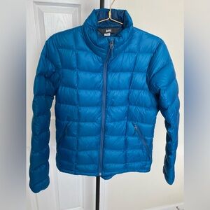 REI Women Down  Vibrant Blue Puffer Jacket